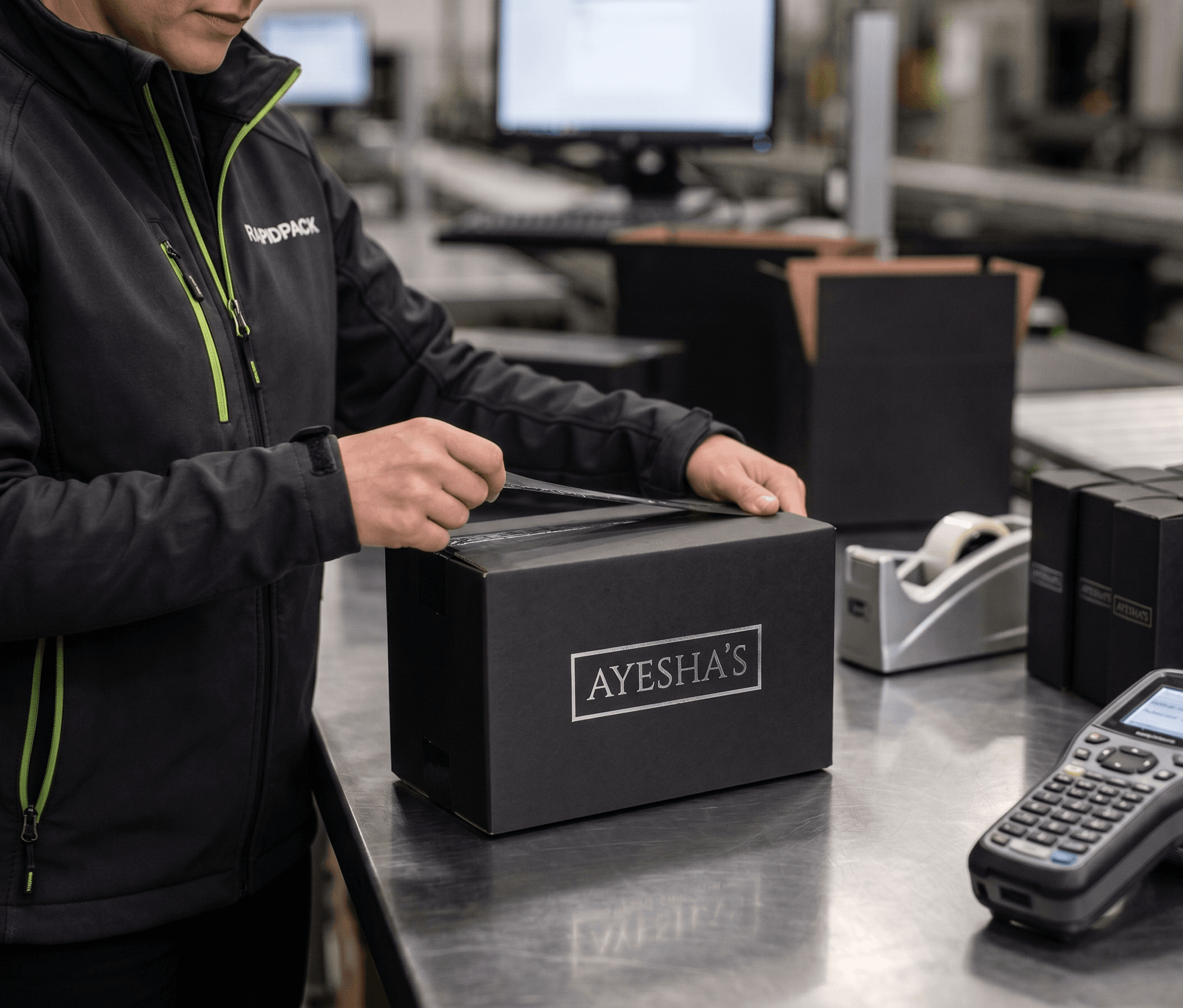 Personalised ecommerce packaging and brand presentation