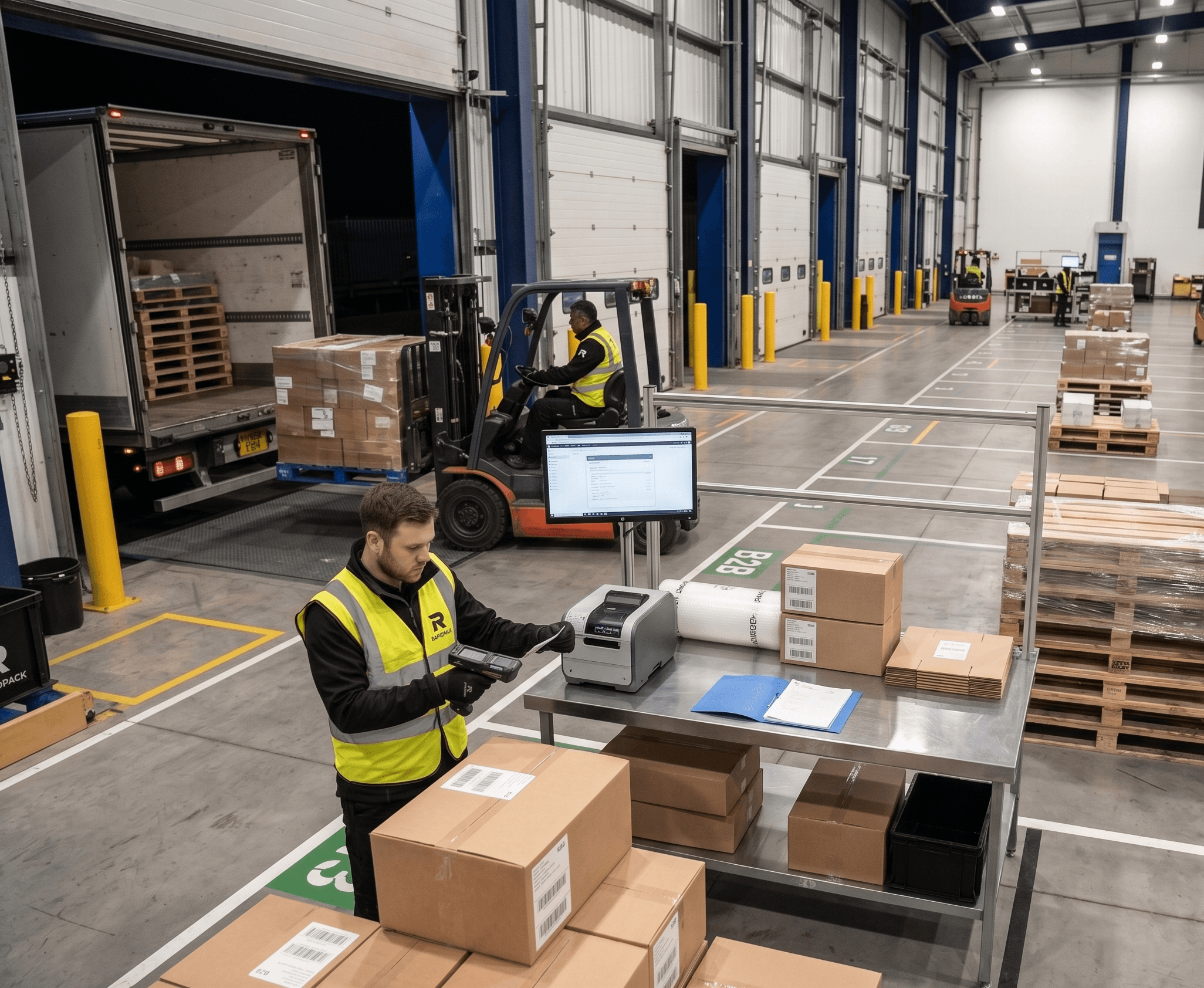 Rapid Pack fulfilment centre used for short-term freight handling and cross-docking