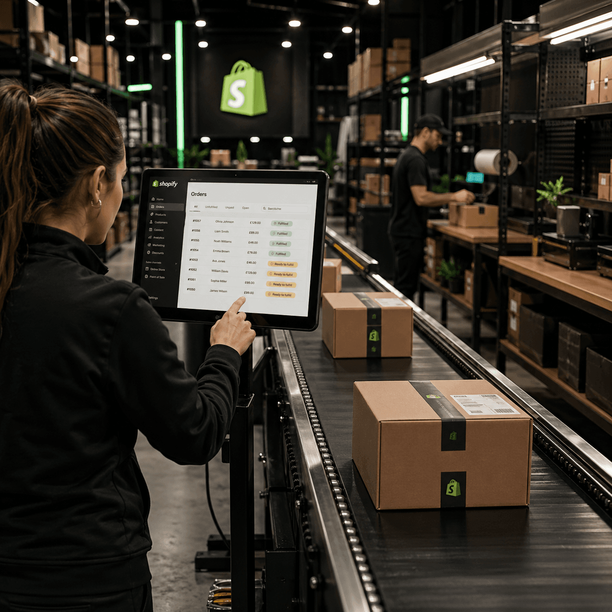 Rapid Pack Shopify fulfilment operation with live order visibility