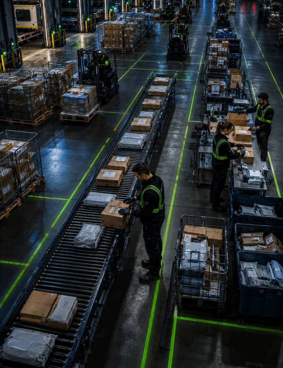 Rapid Pack operational floor