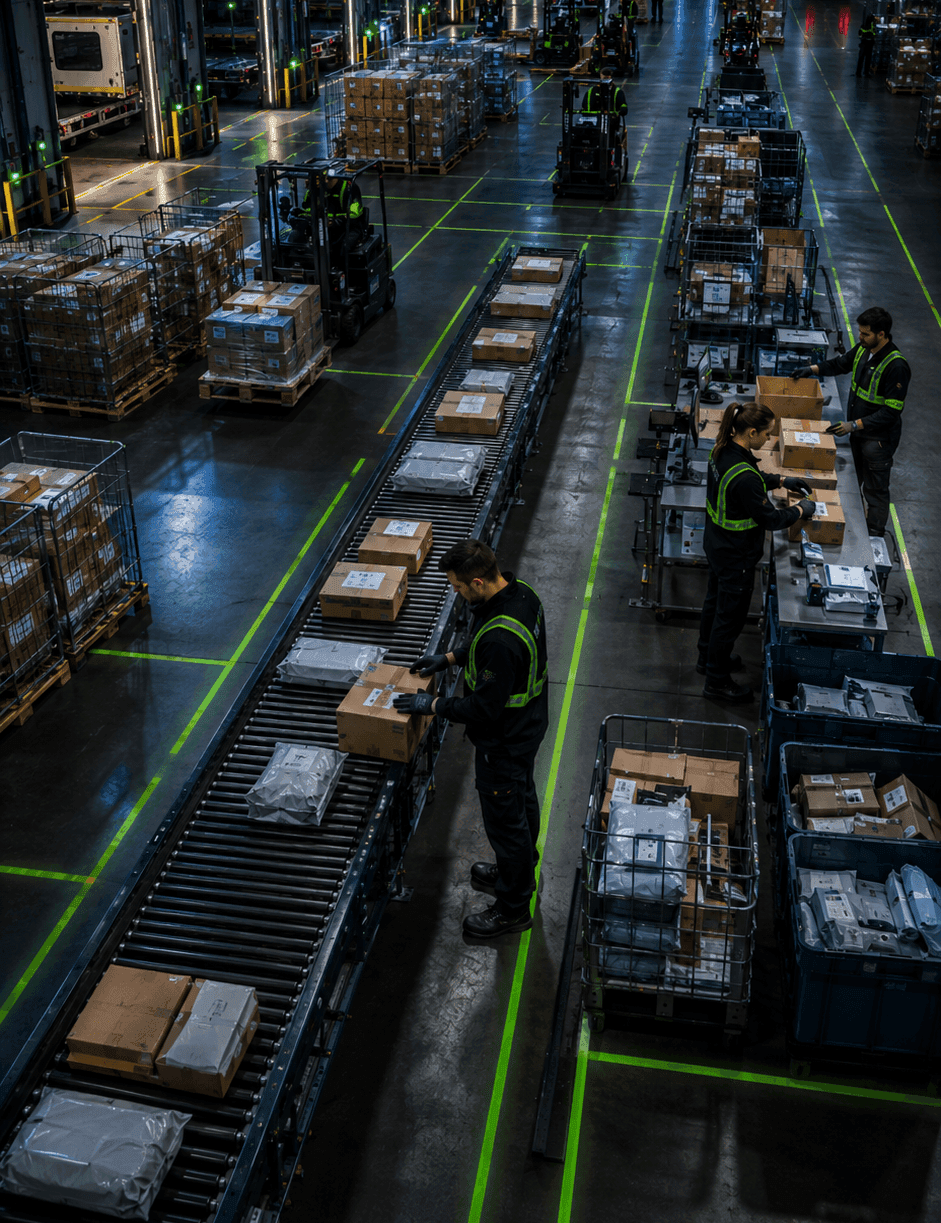 Rapid Pack operational floor