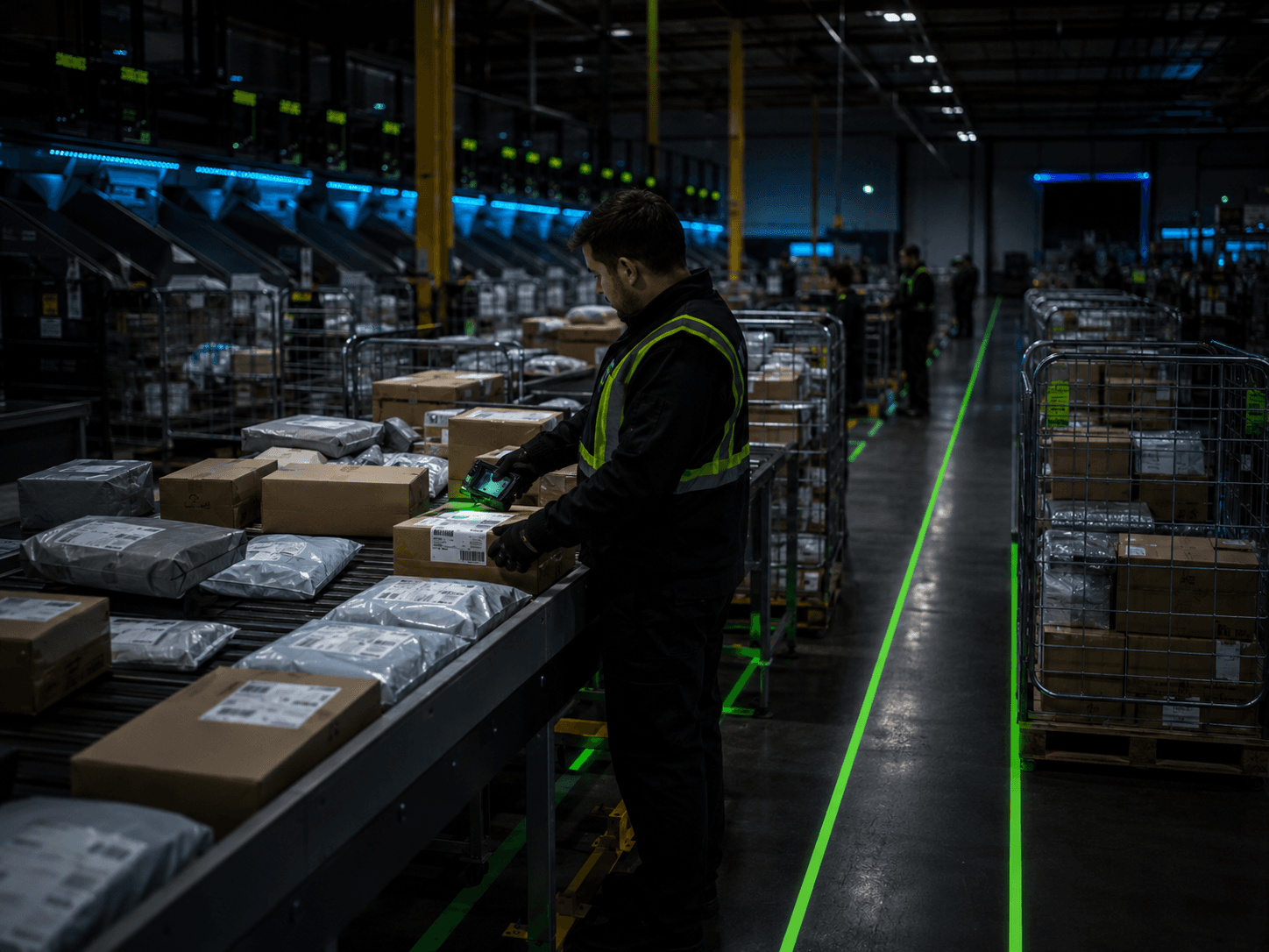 Parcel Sorting & Line Haul Preparation operation