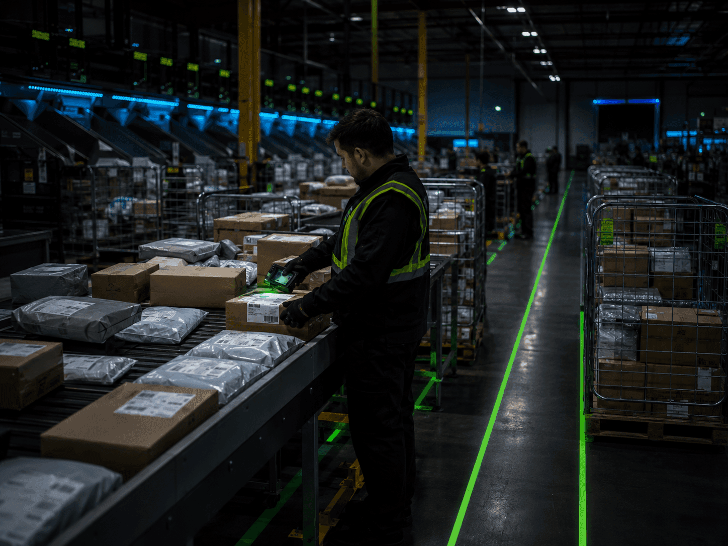 Parcel Sorting & Line Haul Preparation operation